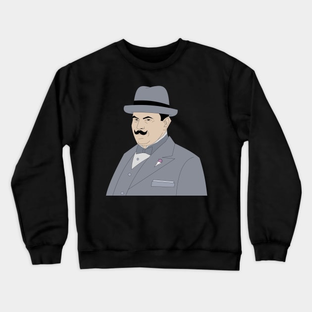 poirot Crewneck Sweatshirt by DavidGagnon14